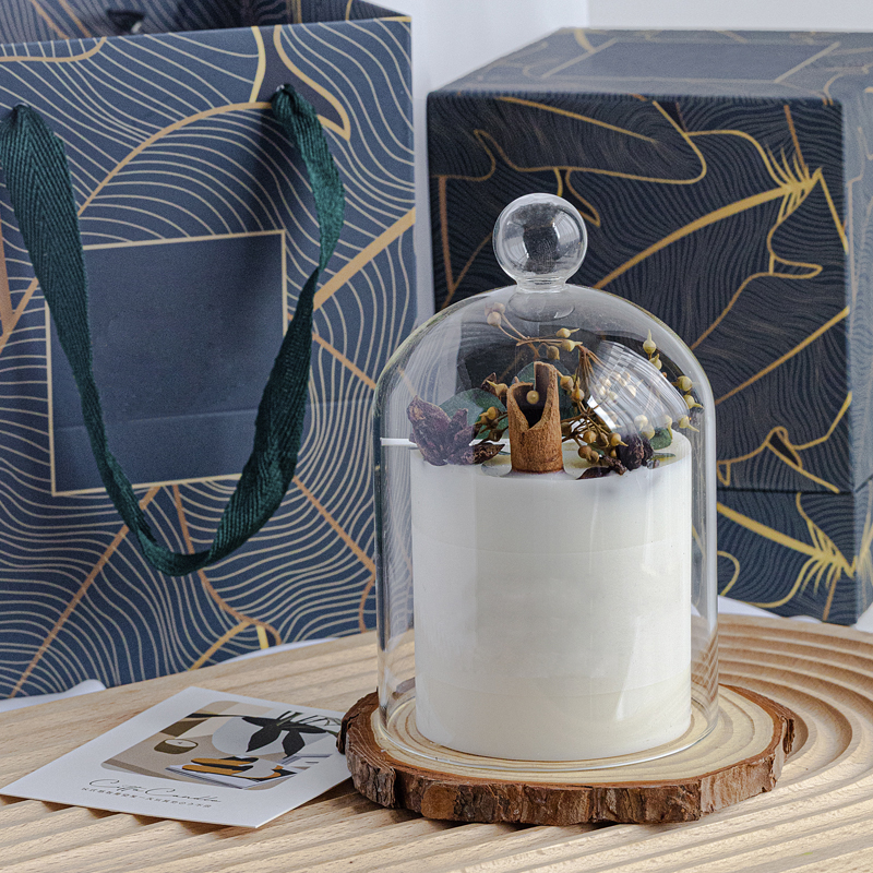 Dried flower scented candle gift box